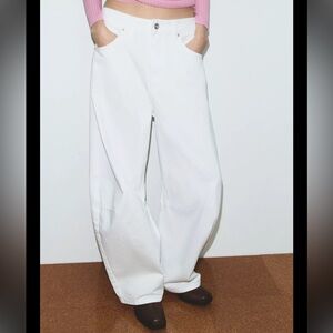 Zara Cream Denim Pants